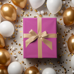 Fuchsia Roze Verpakking Papierrol Cadeaupapier