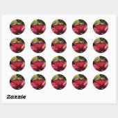 Fuchsia Roze Waterlelie Bloem Ronde Sticker (Vel)