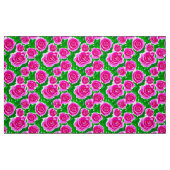 Fuchsia Roze Waterverf Rozen Stof (Fat Quarter)