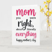 Fuchsia Script Mothers Day Card Kaart (Gele Bloem)
