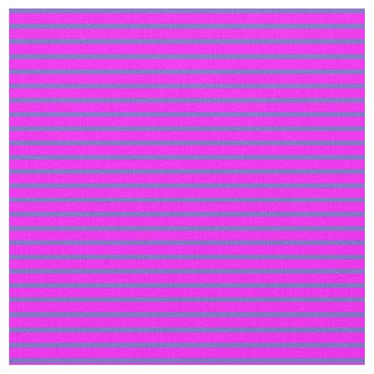 Fuchsia & Slate Blue Striped/Lined Pattern Stof (Close Up)