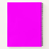 Fuchsia Solid Color Notitieboek (Achterkant)