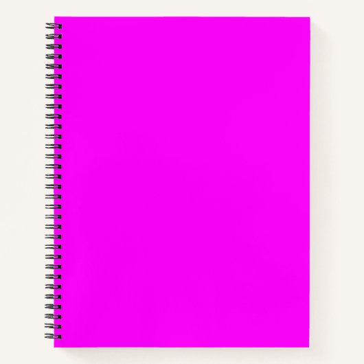 Fuchsia Solid Color Notitieboek (Voorkant)