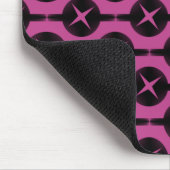 Fuchsia Soms Circles Mousepad Muismat (Hoek)