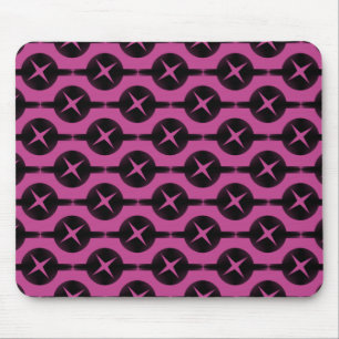 Fuchsia Soms Circles Mousepad Muismat
