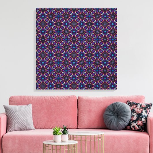 Fuchsia Stargazer Canvas Afdruk (Insitu (Woonkamer))