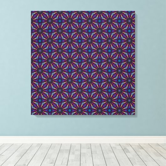 Fuchsia Stargazer Canvas Afdruk (Insitu (Houten vloer))