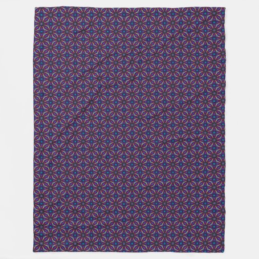 Fuchsia Stargazer Fleece Deken (Voorkant)