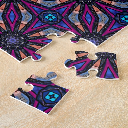Fuchsia Stargazer Onmogelijk Legpuzzel (Zijkant)