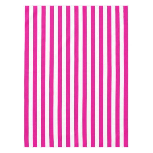 Fuchsia Stripes Tafelkleed (Voorkant)