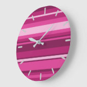 Fuchsia strips grote klok (Hoek)