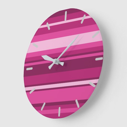 Fuchsia strips grote klok (Hoek)