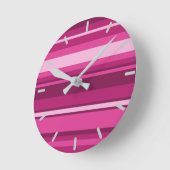 Fuchsia strips grote klok (Hoek)