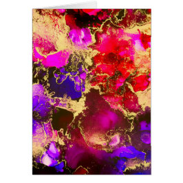 Fuchsia Stunning Alcohol Ink Painting