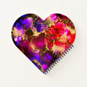 Fuchsia Stunning Alcohol Ink Painting Notitieboek (Achterkant)