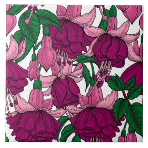 Fuchsia Tegeltje