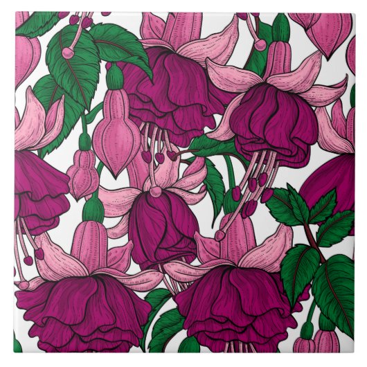 Fuchsia Tegeltje (Voorkant)