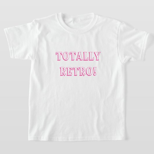 Fuchsia Total Retro Quote T-shirt (Laagn)