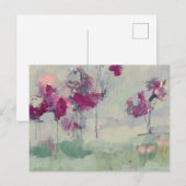 Fuchsia Treeline Briefkaart (Voorkant / Achterkant)