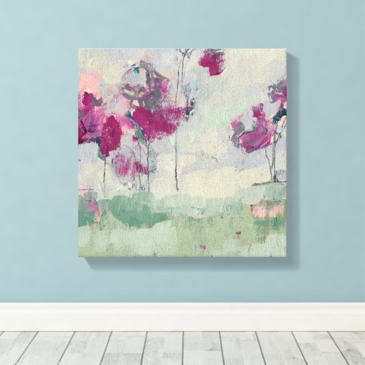 Fuchsia Treeline Canvas Afdruk (Insitu (Houten vloer))