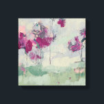 Fuchsia Treeline Canvas Afdruk<br><div class="desc">Fuchsia Treeline I van Jennifer Goldberger. Abstracte weergave van fuschia-boomachtige vormen tegen een gedempte achtergrond,  gedaan in een schildlijnachtige stijl.</div>