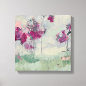 Fuchsia Treeline Canvas Afdruk (Voorkant)