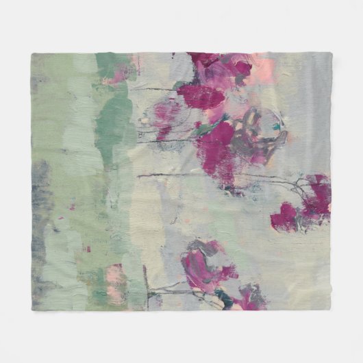 Fuchsia Treeline Fleece Deken (Voorkant (Horizontaal))