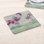 Fuchsia Treeline Kartonnen Onderzetters (Schuin)