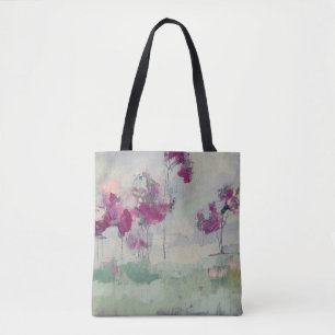 Fuchsia Treeline Tote Bag