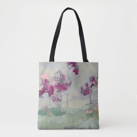 Fuchsia Treeline Tote Bag (Voorkant)