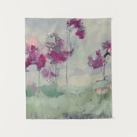 Fuchsia Treeline Wandkleed (Voorkant)