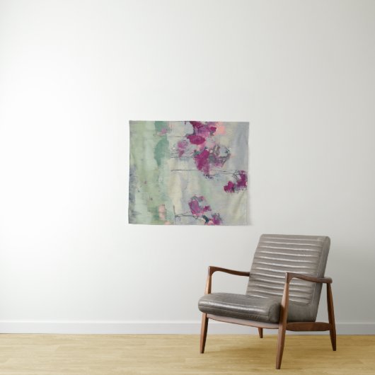 Fuchsia Treeline Wandkleed (In Situ (horizontaal))