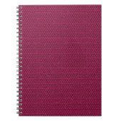 Fuchsia Triangles op Black Spiral Notitieboek (Voorkant)