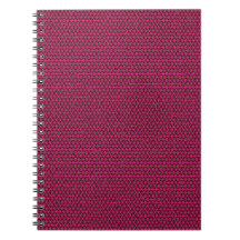 Fuchsia Triangles op Black Spiral Notitieboek