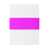 Fuchsia Trouw Monogram Buikbanden Uitnodigingen Wikkel (Achterkant Voorbeeld)