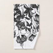 Fuchsia tuin bad handdoek (Handdoek)