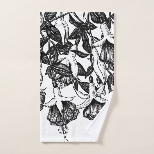 Fuchsia tuin bad handdoek (Handdoek)