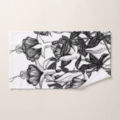 Fuchsia tuin bad handdoek (Handdoek)