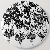 Fuchsia tuin ronde button 6,0 cm (Voorkant)