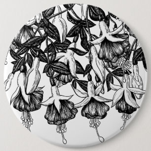 Fuchsia tuin ronde button 6,0 cm