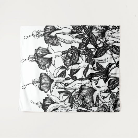 Fuchsia tuin wandkleed (Voorkant (horizontaal))