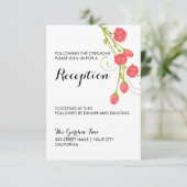 Fuchsia Tuinrozen - Ontvangstkaart Kaart (Staand voorkant)