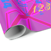 Fuchsia Union Jack Cadeaupapier (Rol Hoek)