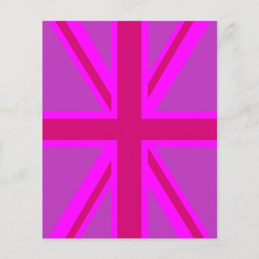 Fuchsia Union Jack Flyer (Voorkant)