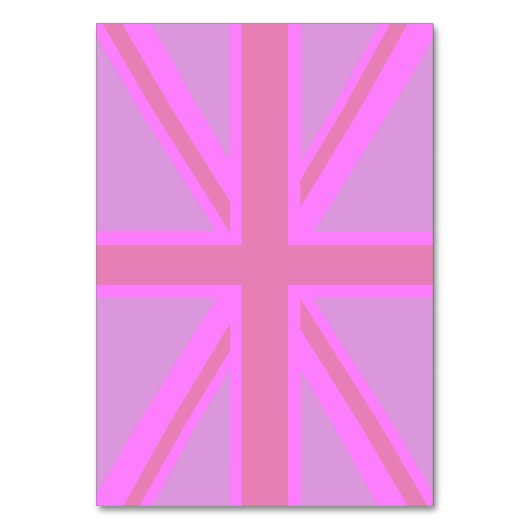 Fuchsia Union Jack Kaart (Achterkant)