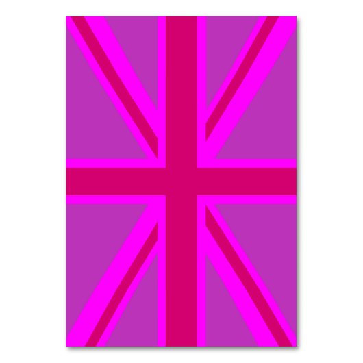 Fuchsia Union Jack Kaart (Voorkant)