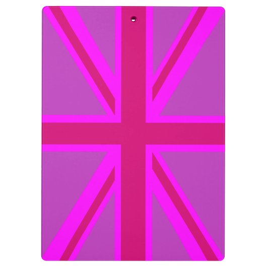 Fuchsia Union Jack Klembord (Achterkant)