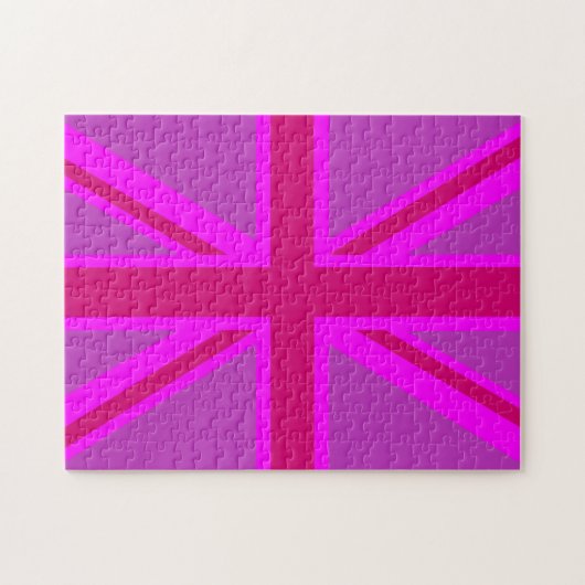 Fuchsia Union Jack Legpuzzel (Horizontaal)