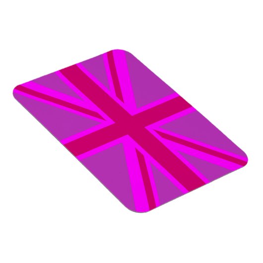 Fuchsia Union Jack Magneet (Rechterzijde)
