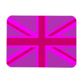 Fuchsia Union Jack Magneet (Horizontaal)